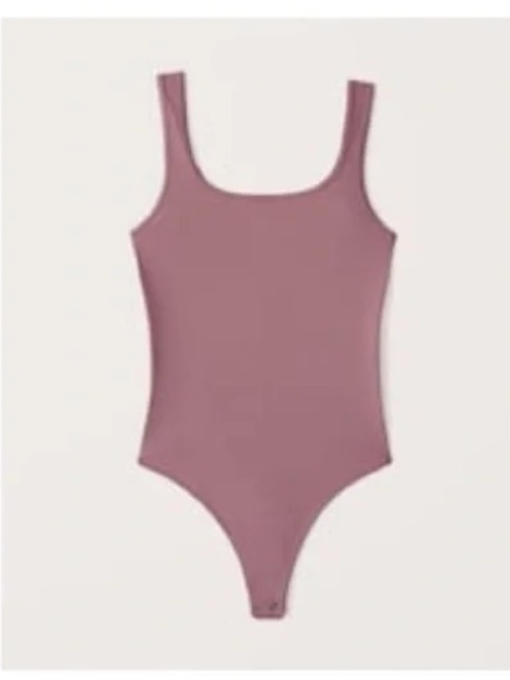 Abercrombie Square Neck Seamless Dusty Pink Bodysuit